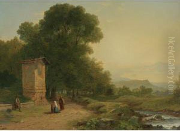The Shrine - A Scene In Italy - view 1