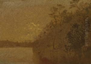A River Landscape by John Frederick Kensett