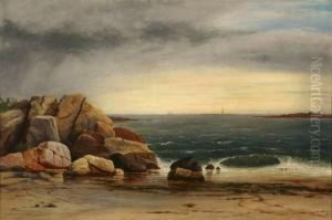 Newport Beach With Approaching Storm by John Frederick Kensett