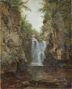 Bash Bish Falls by John Frederick Kensett