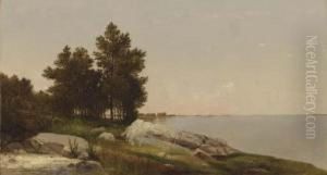 Study On Long Island Sound At Darien, Connnecticut by John Frederick Kensett