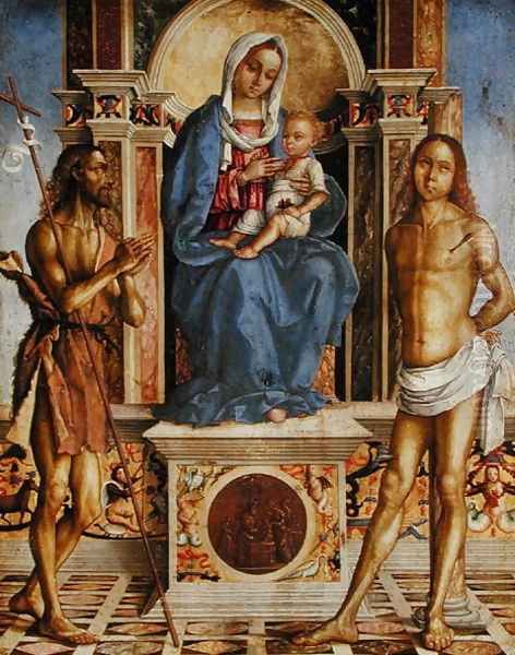 The Virgin and Child Enthroned with St. John the Baptist and St. Sebastian - view 1