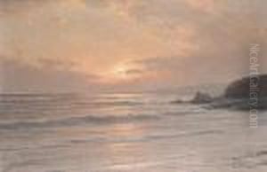 Sunset Over The Sea by Carl Kenzler