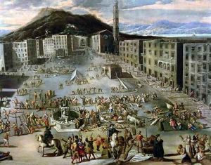 The Marketplace in Naples During the Plague of 1656