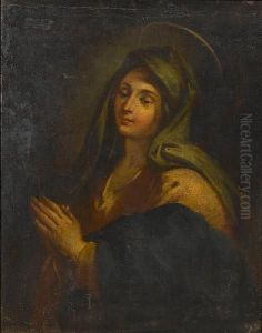 The Madonna In Prayer by Anton Kern