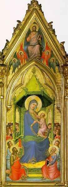 The Virgin & Child Enthroned with Angels, St. John the Baptist, St. Peter, & Other Saints - view 1