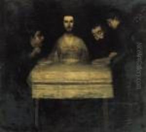 Dinner In Emmaus by Josef Karoly Kernstok