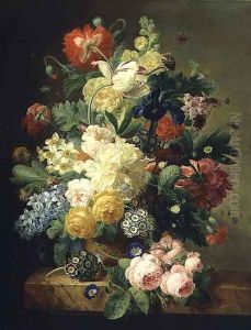 Vase of flowers by Melanie de Comolera