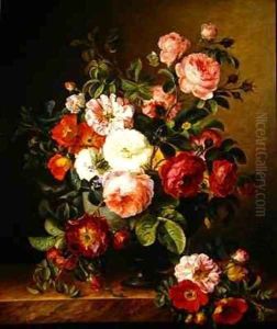 Still life with flowers by Melanie de Comolera