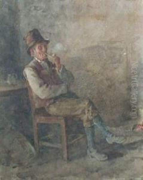The Pipe-smoker - view 1