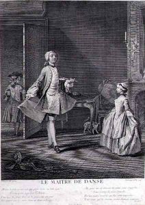 The Dancing Master, engraved by Jacques Philippe Le Bas (1707-83), 1745 by Philippe Canot