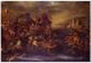 Battle Scene By A River