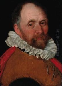 Portrait Of An Elderly Man, Bust-length, In A Jerkin And A Redcloak Portrait Of An Elderly Man, Bust-length, In A Jerkin And A Redcloak