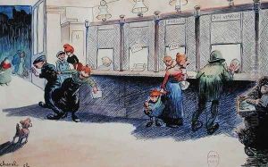 Post Office Counter, 1908 by Joseph Ferdinand Cheval