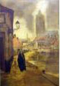 Figure In A Street. by Vital Keuller