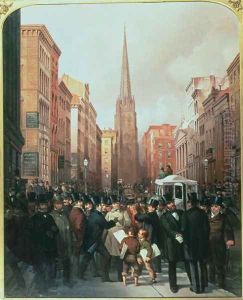 Wall Street, 13th October 1857 by James Harvey Cafferty