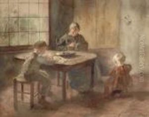 At The Table by Jacob Simon Hendrik Kever