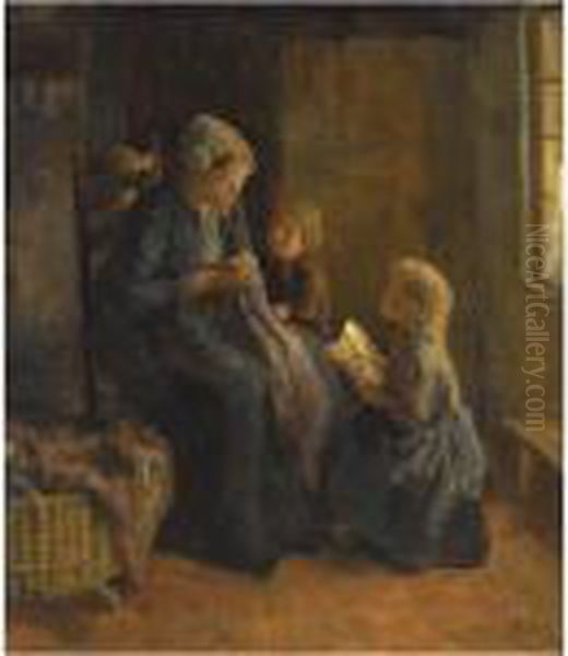 Watching The Needlework - view 1