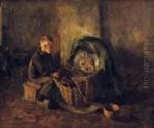 Watching Little Sister by Jacob Simon Hendrik Kever