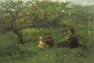 In The Orchard: Blowing Dandelions