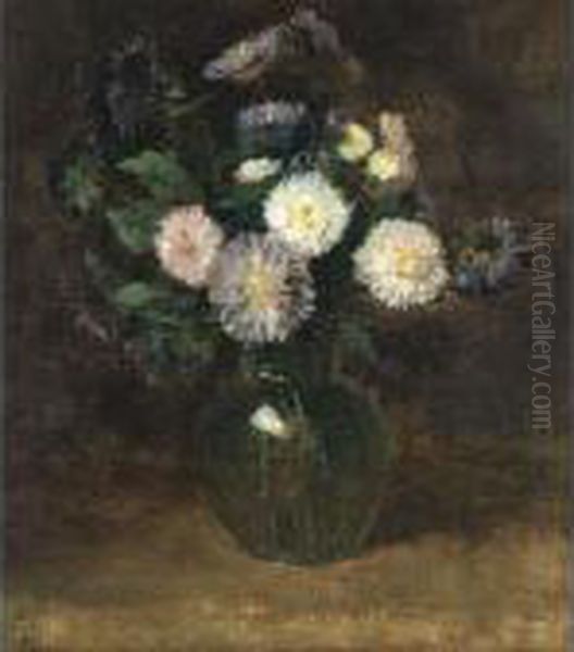 A Flower Still Life With Asters - view 1