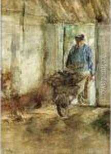 A Farmer With A Wheelbarrow A Farmer With A Wheelbarrow