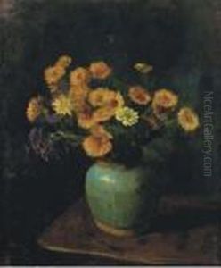 Yellow Flowers In A Vase Yellow Flowers In A Vase