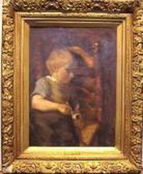 Boy With Pipe - view 1