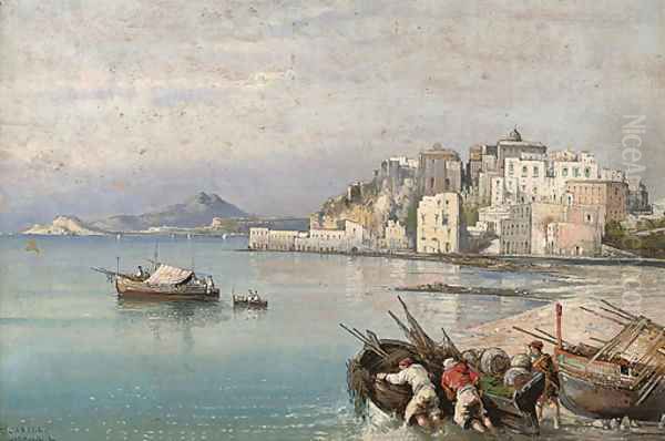 Fishermen before Pozzuolli - view 1