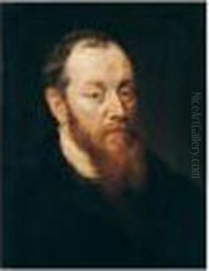 Portrait Of A Bearded Man, Head And Shoulders by Adriaen Thomasz. Key