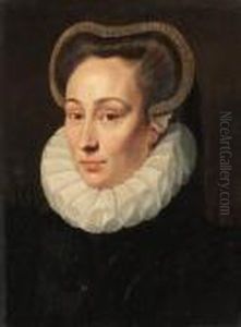 Portrait Of A Lady by Adriaen Thomasz. Key