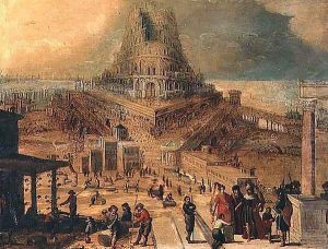 The building of the Tower of Babel by Hendrick van Cleve