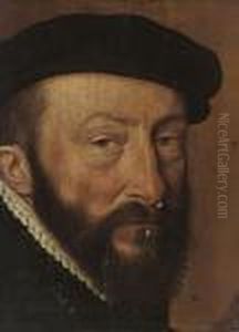 Head Of A Man In A Black Cap