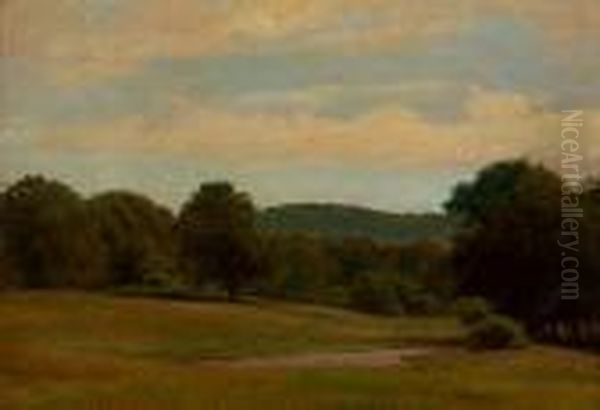 A Landscape With A Stream In Theforeground - view 1