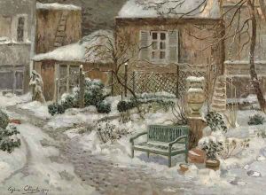 The Garden under Snow by Eugene Chigot