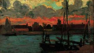Port des Gravelines by Eugene Chigot