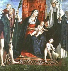 Madonna and Child with Saints 2 by Galeazzo Campi