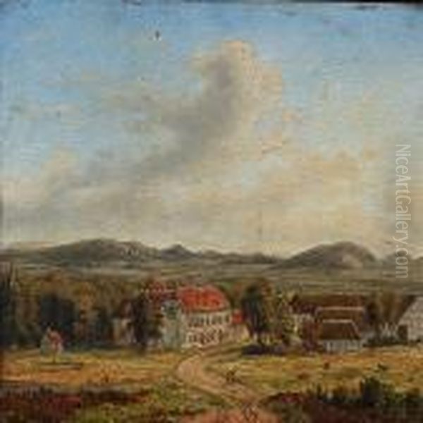 Summer Landscape With A View Of Gunnerupgaard - view 1
