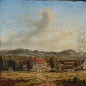 Summer Landscape With A View Of Gunnerupgaard by F. C. Kiaerschou