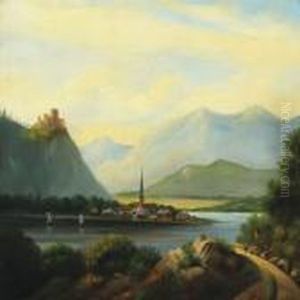 Mountainscape From Tyrol by F. C. Kiaerschou