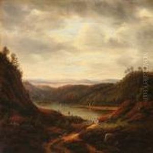 Hilly Landscape With A River Hilly Landscape With A River