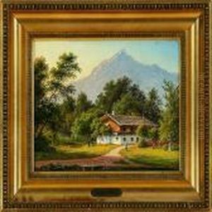 Landscape Scenery From Bavaria by F. C. Kiaerschou