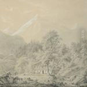Landscape With Cottage And People Landscape With Cottage And People