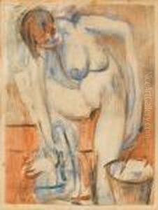 Nude Washing by Wolf Kibel