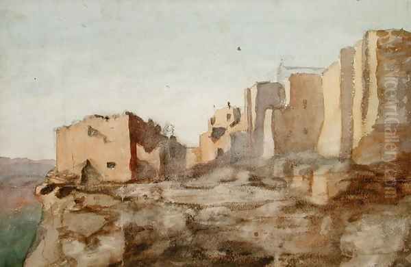 Moqui Village Cliff Dwellings, Arizona, 1869-71 - view 1