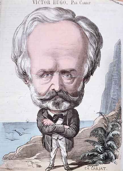 Victor Hugo (1802-85) on Jersey rock, 1867 - view 1