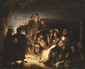 By The Camp Fire by William Kidd
