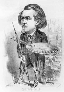 Gustave Dore (1832-83), caricature from 'Le Boulevard', 1863 by Etienne Carjat