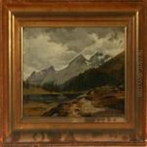 A Norwegian Landscape by Anton Edvard Kieldrup
