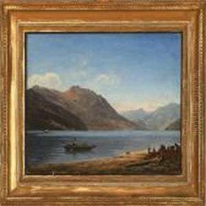 View From From The Alps by Anton Edvard Kieldrup